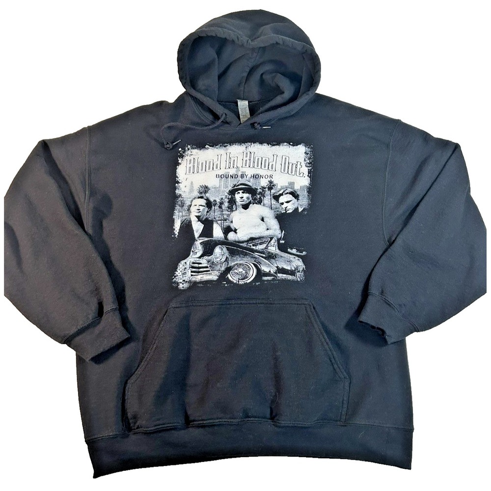 'Blood In Blood Out' Unisex XL Hoodie Black GREAT Condition Collectible